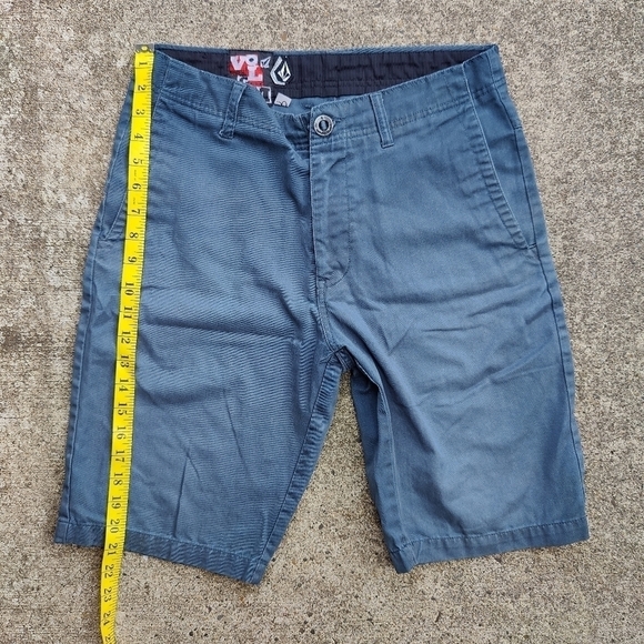 Vintage Y2K 2000s VOLCOM Faded Blue Casual Skater Skate Shorts Mens Size 30 - Picture 9 of 12